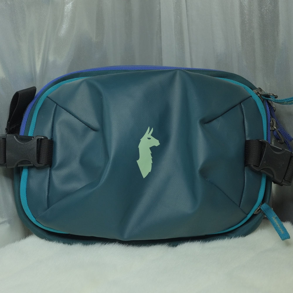 Teal Travel Waist Bag with Llama Logo - Women's Travel Bag
